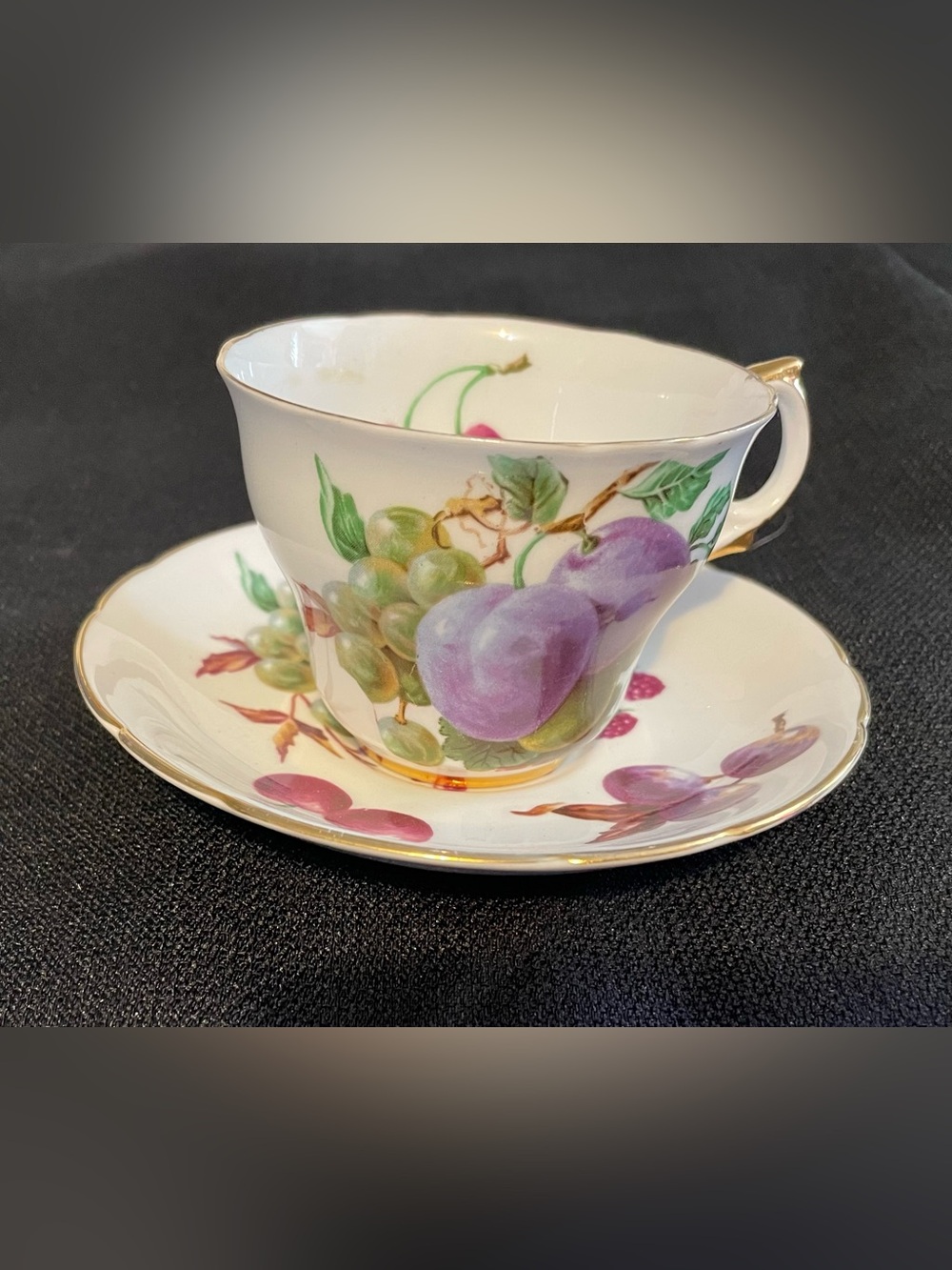 VTG Queen Anne Bone China Cup & Saucer